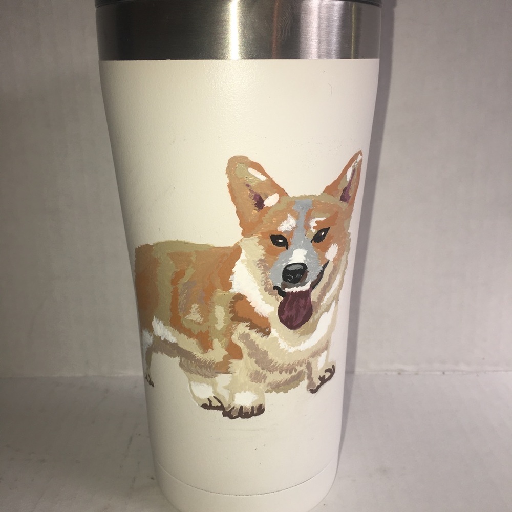Corgi Hand Painted Tumbler
